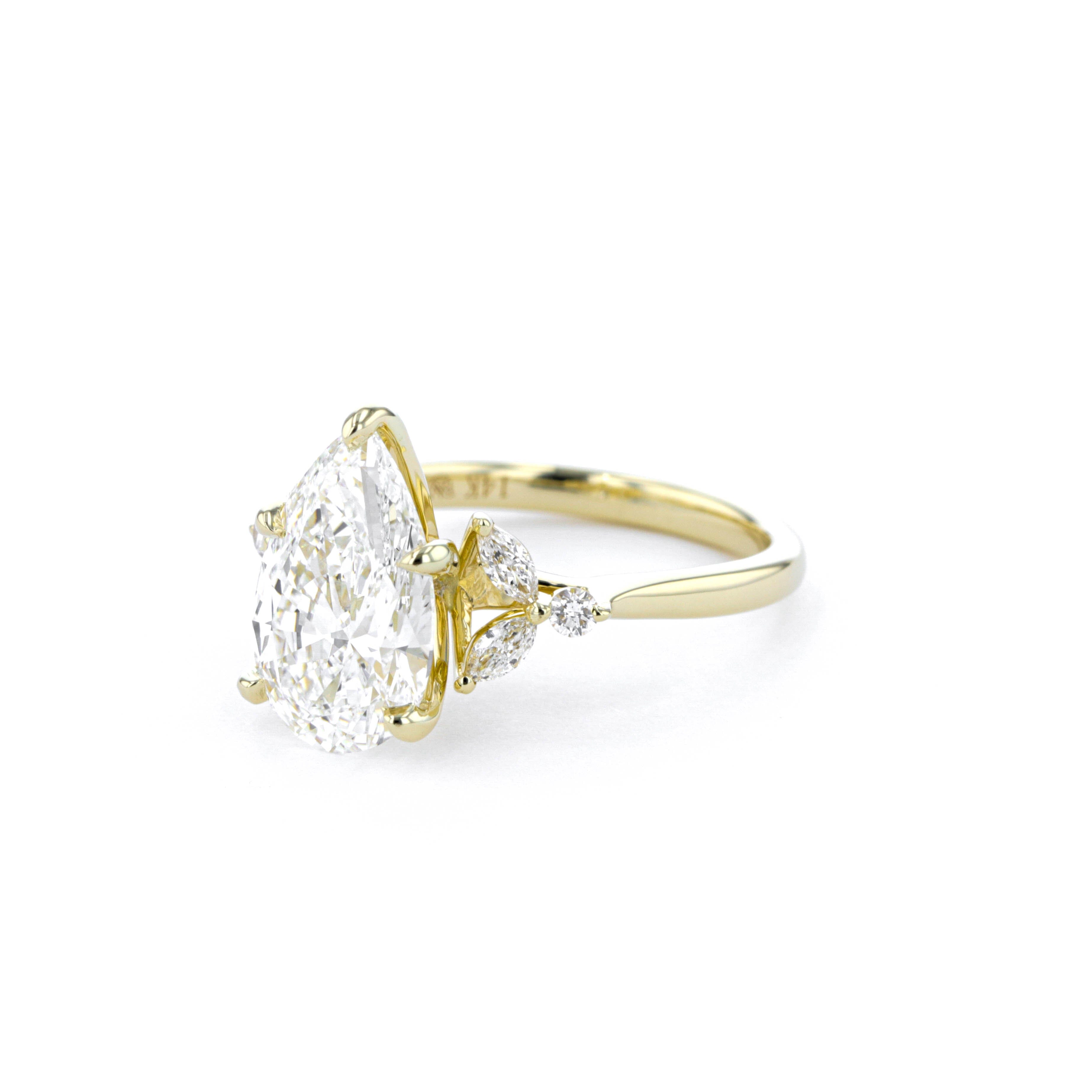 Sarah Pear Engagement Rings Princess Bride Diamonds 