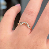 Sereia Wedding Band Rings Princess Bride Diamonds 