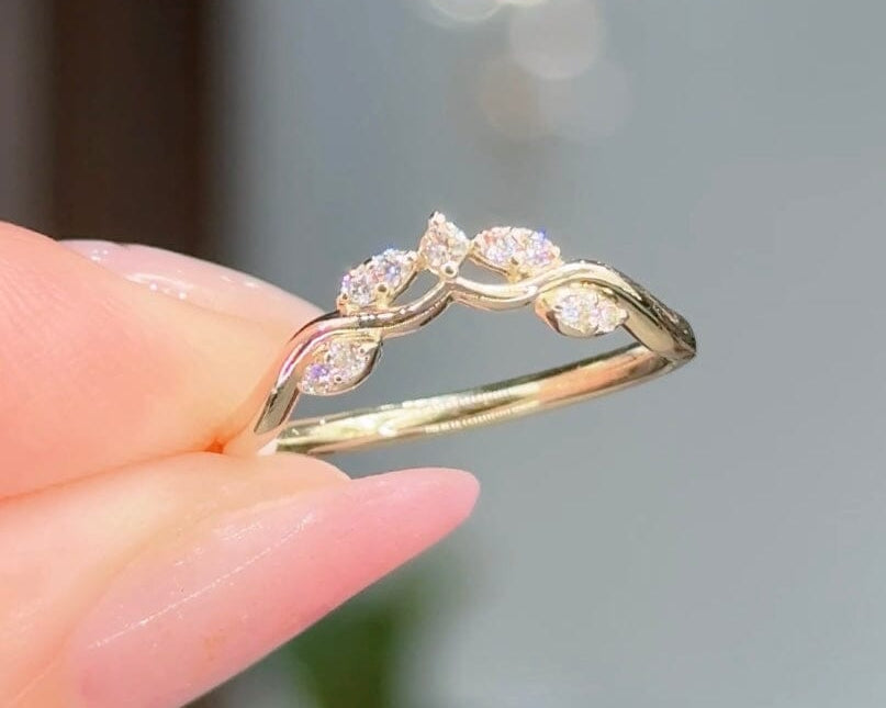 Sereia Wedding Band Rings Princess Bride Diamonds 