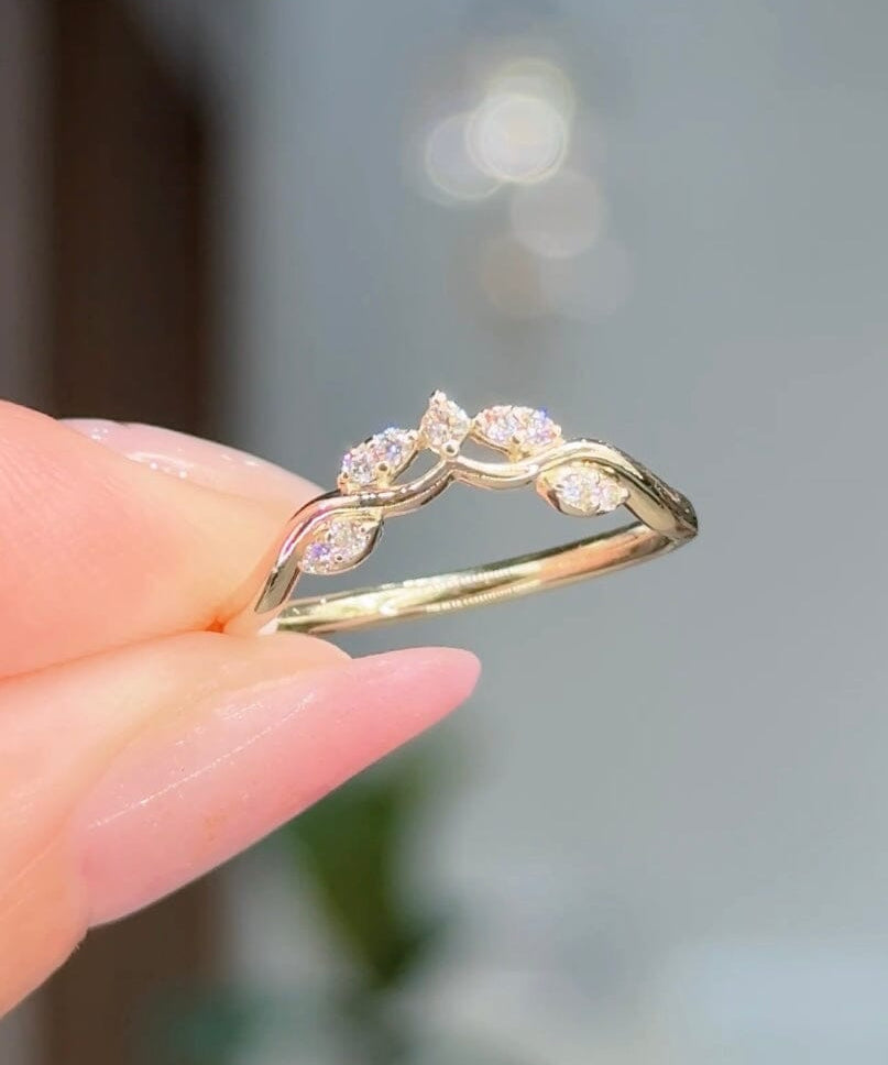 Sereia Wedding Band Rings Princess Bride Diamonds 