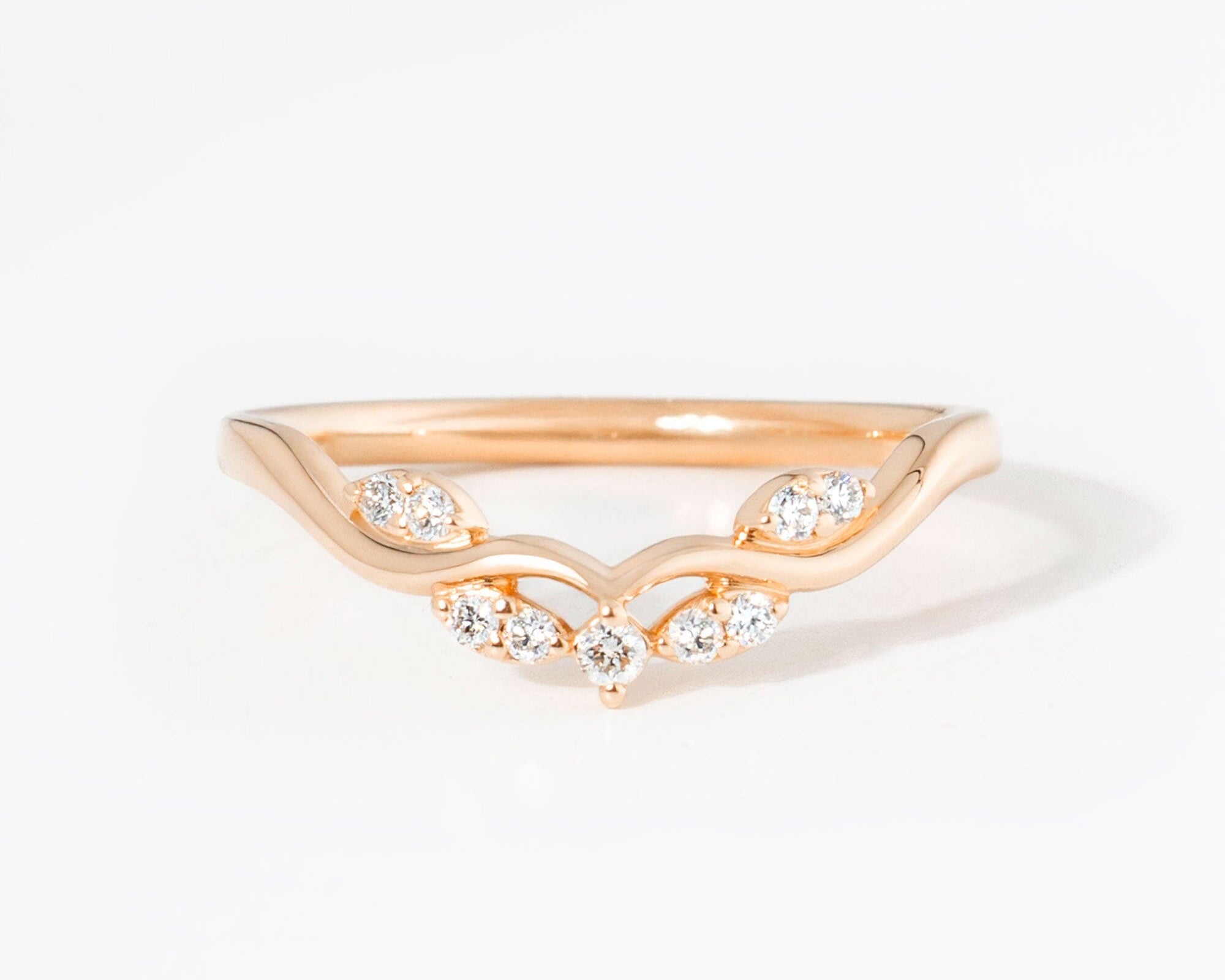 Sereia Wedding Band Rings Princess Bride Diamonds 
