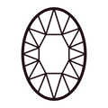 Oval diamond shape