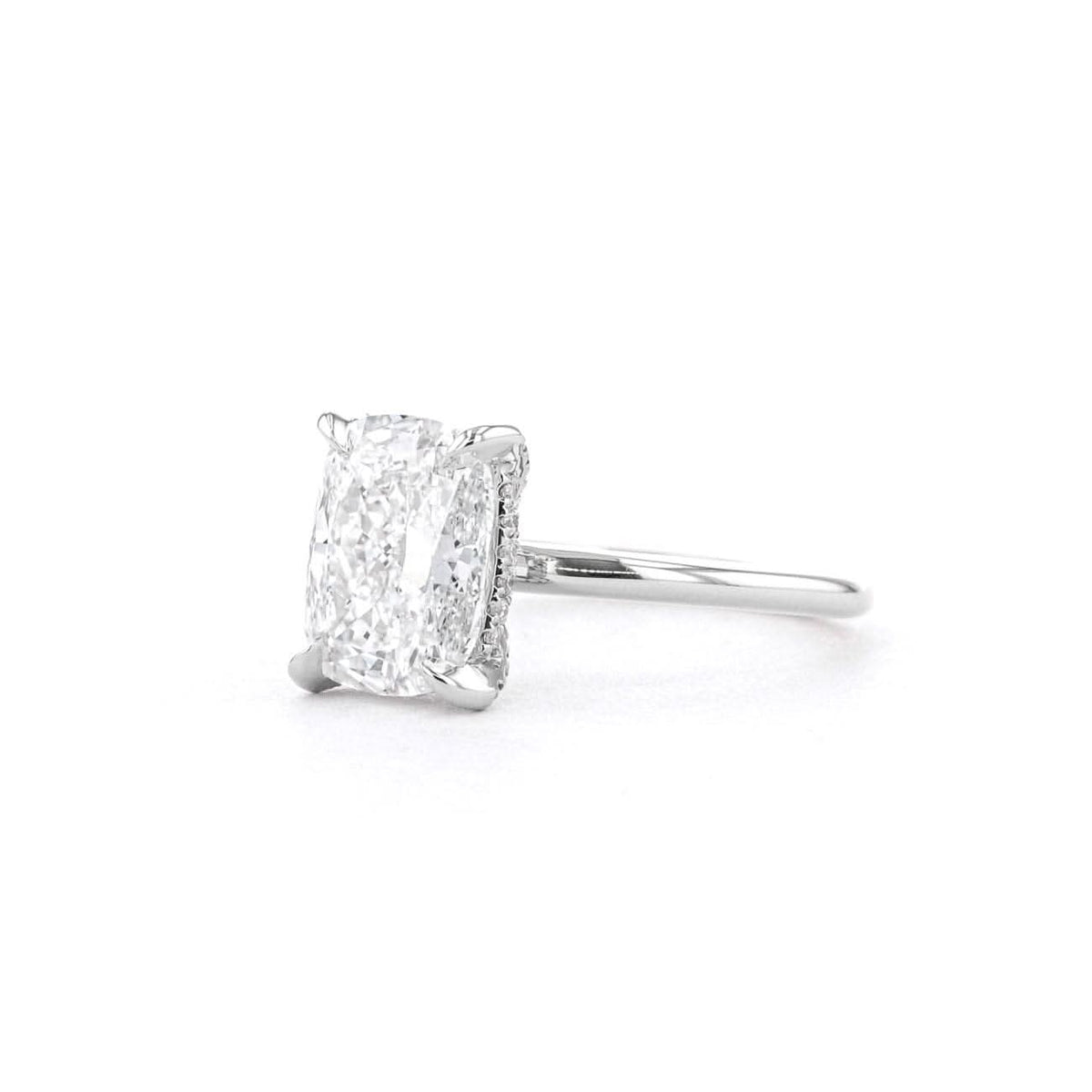 Shelby Oval High Polish lab diamond engagement ring by Princess Bride Diamonds