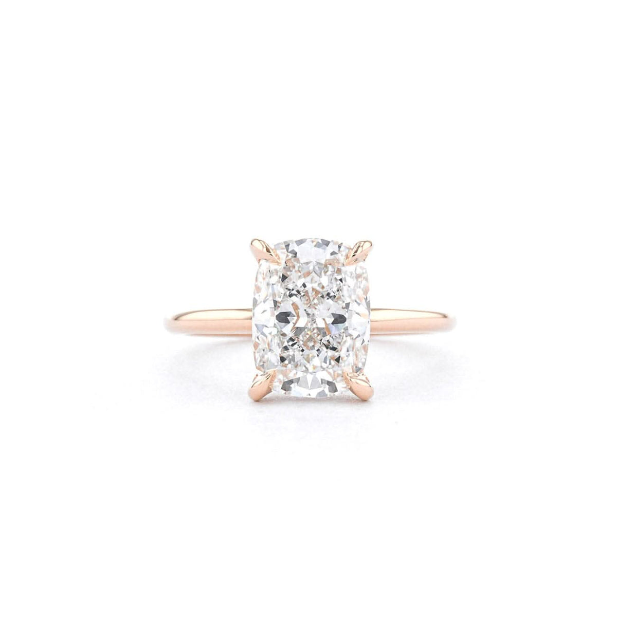 Shelby Oval High Polish lab diamond engagement ring by Princess Bride Diamonds