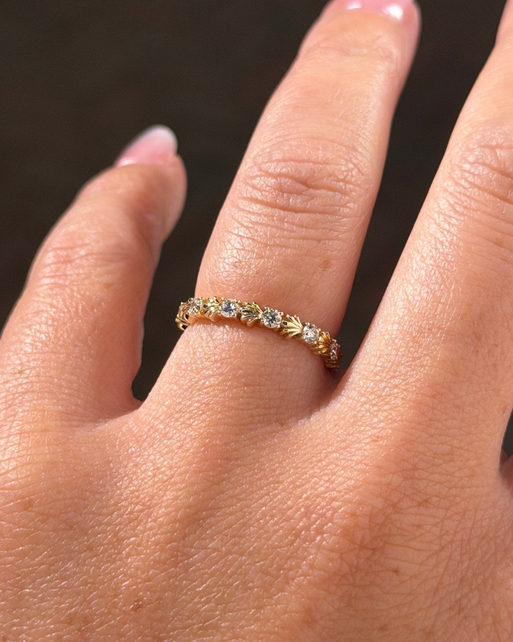 Shelly Seashell Diamond Band - PBD Rings