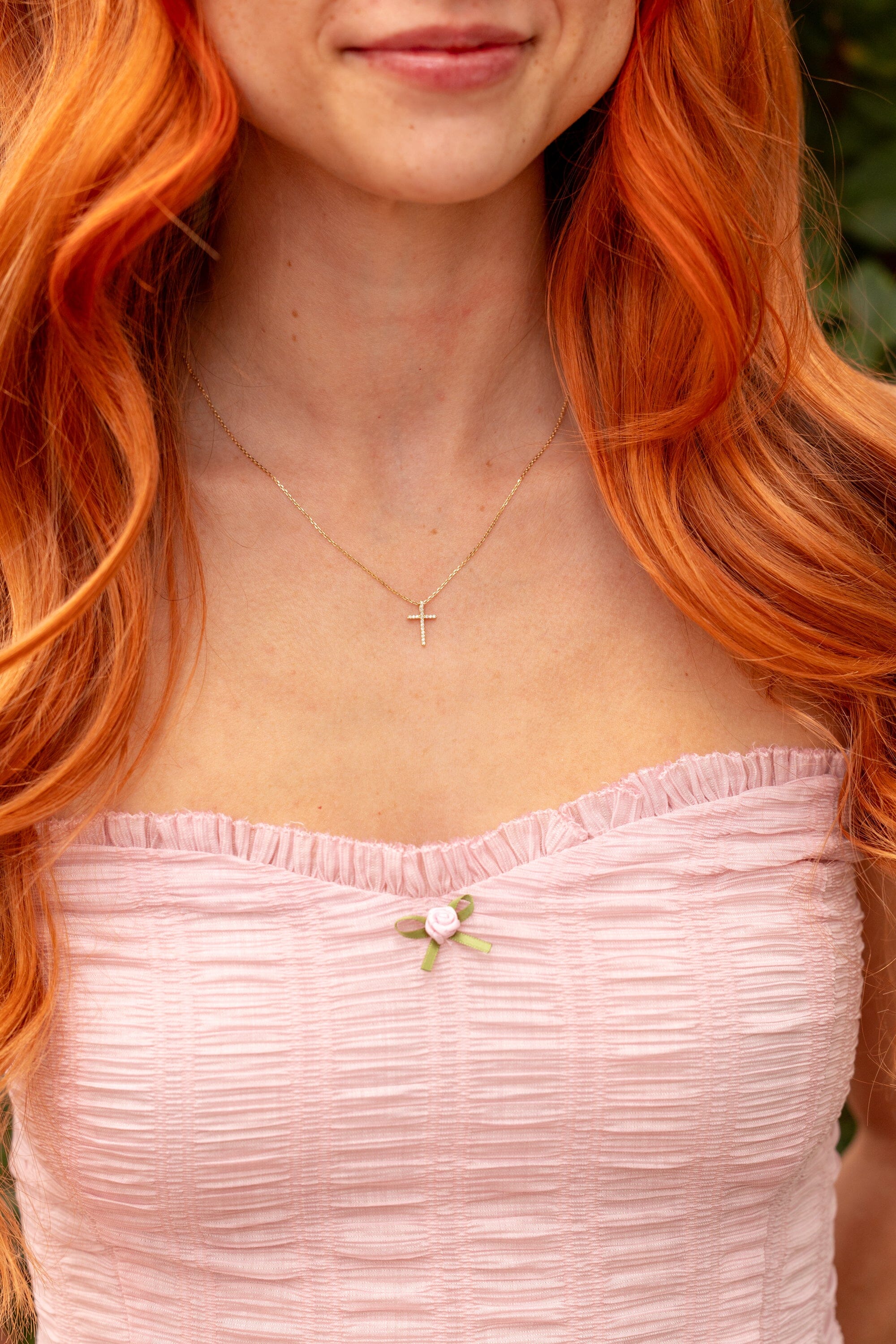 Skinny Diamond Cross Necklaces Princess Bride Diamonds 