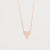 Small Pavé Heart Necklace Rose Gold Necklaces Princess Bride Diamonds 