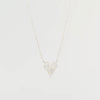 Small Pavé Heart Necklace White Gold Necklaces Princess Bride Diamonds 