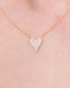 Small Pavé Heart Necklace Yellow Gold Necklaces Princess Bride Diamonds 