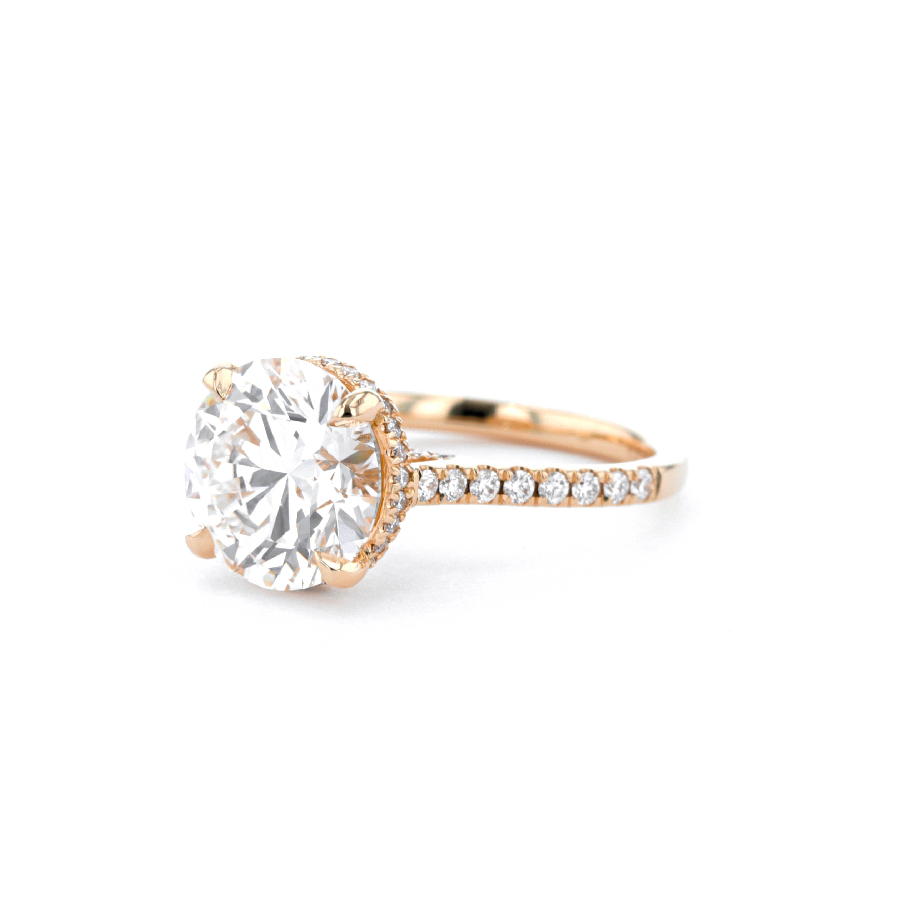 Stella Round Engagement Rings Princess Bride Diamonds 