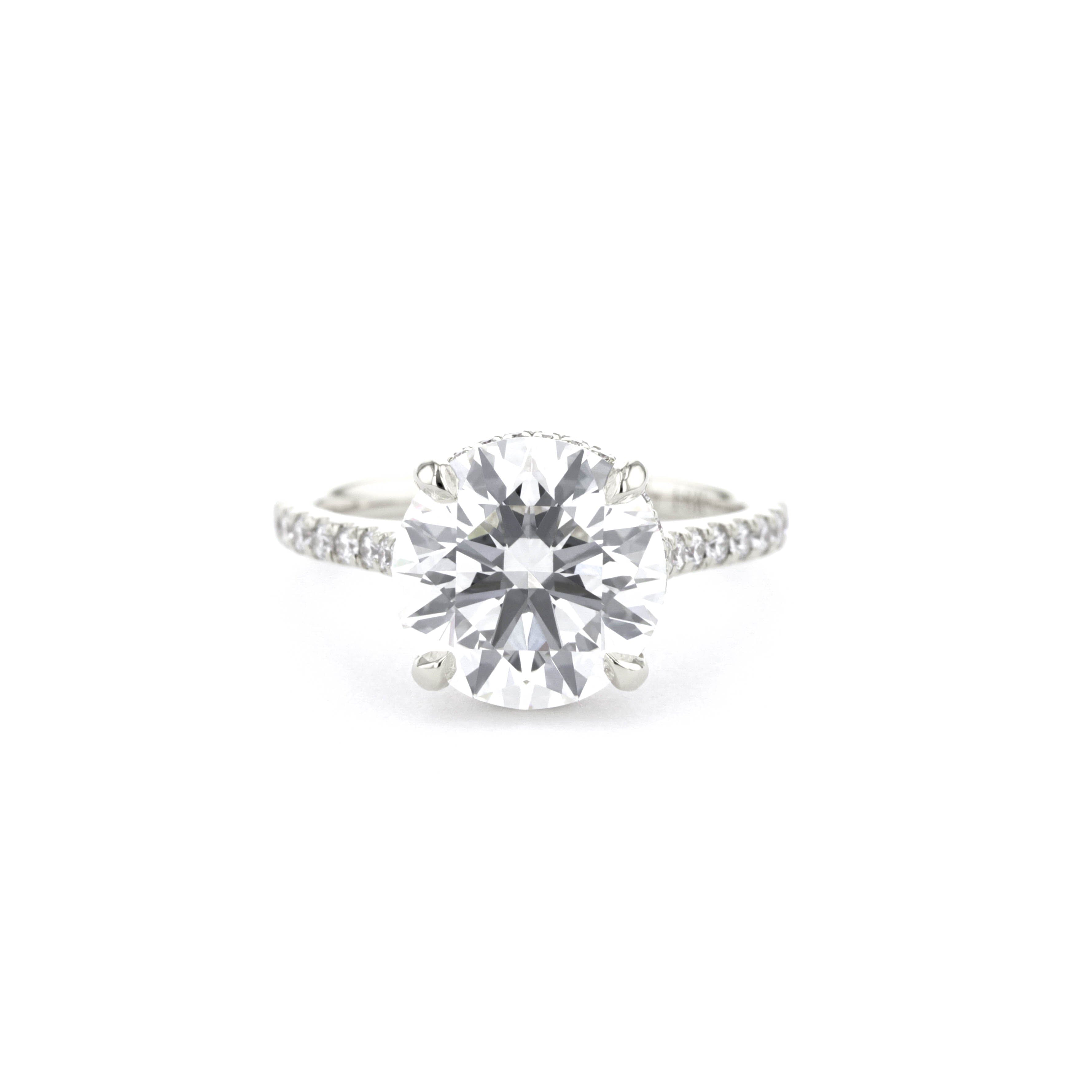 Stella Round Engagement Rings Princess Bride Diamonds 