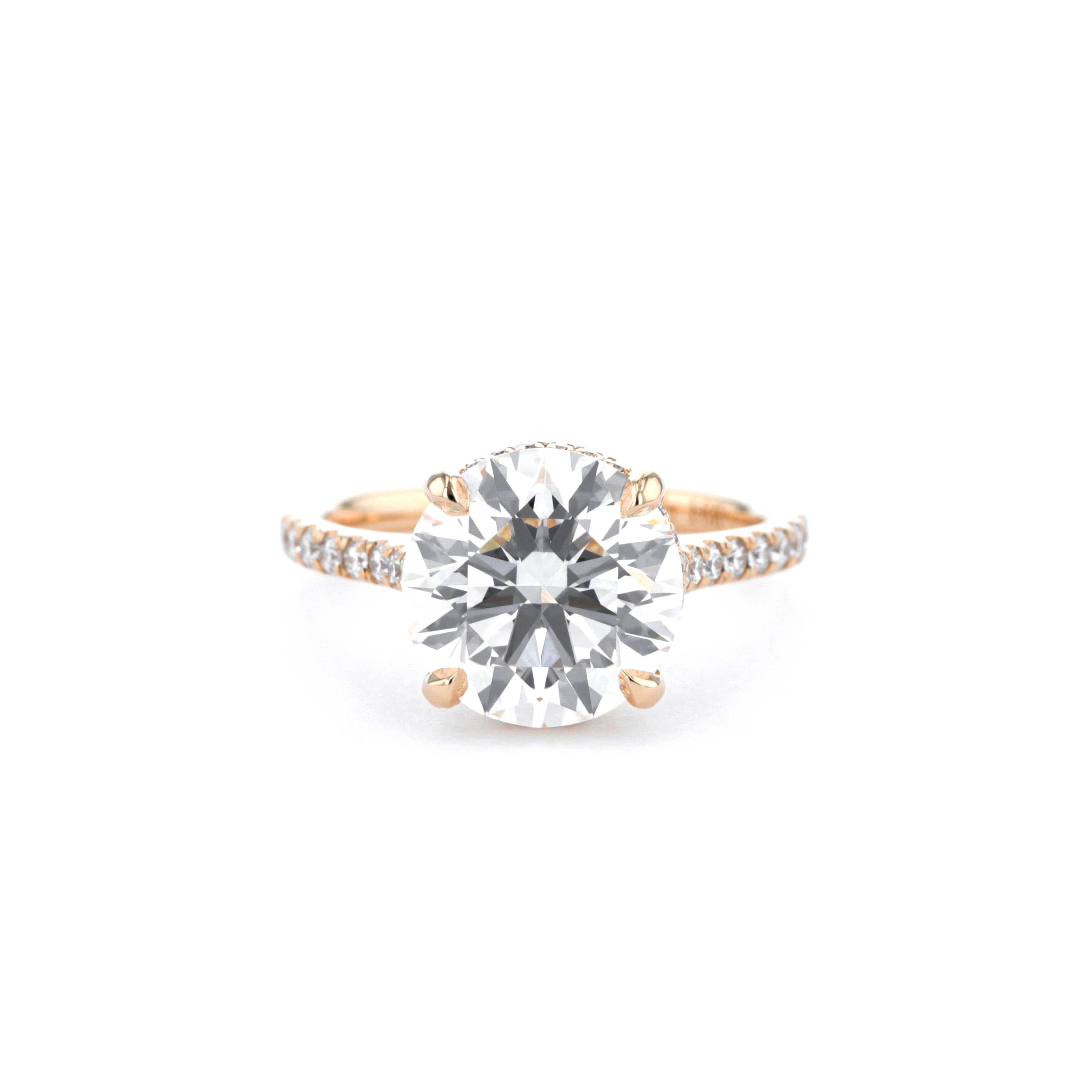 Stella Round Engagement Rings Princess Bride Diamonds 