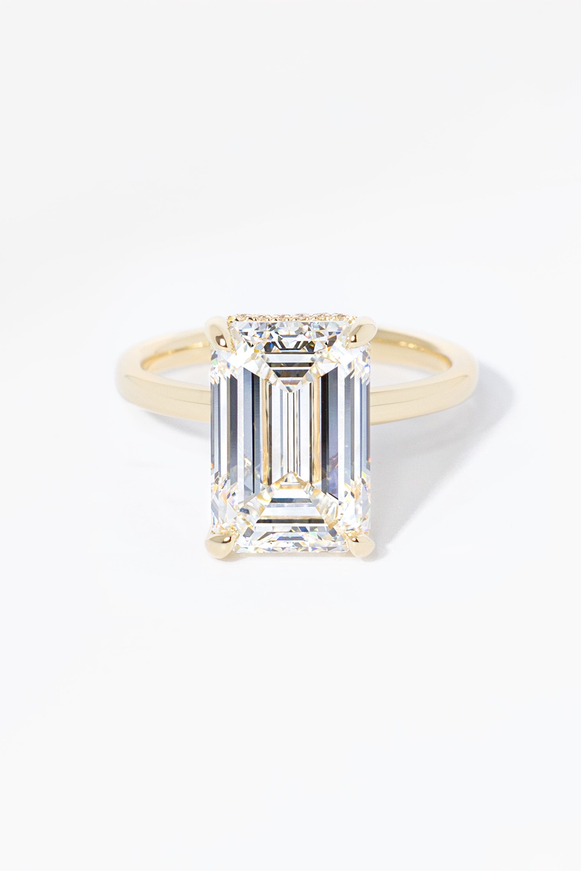 Stephanie Emerald High Polish Engagement Rings Princess Bride Diamonds 