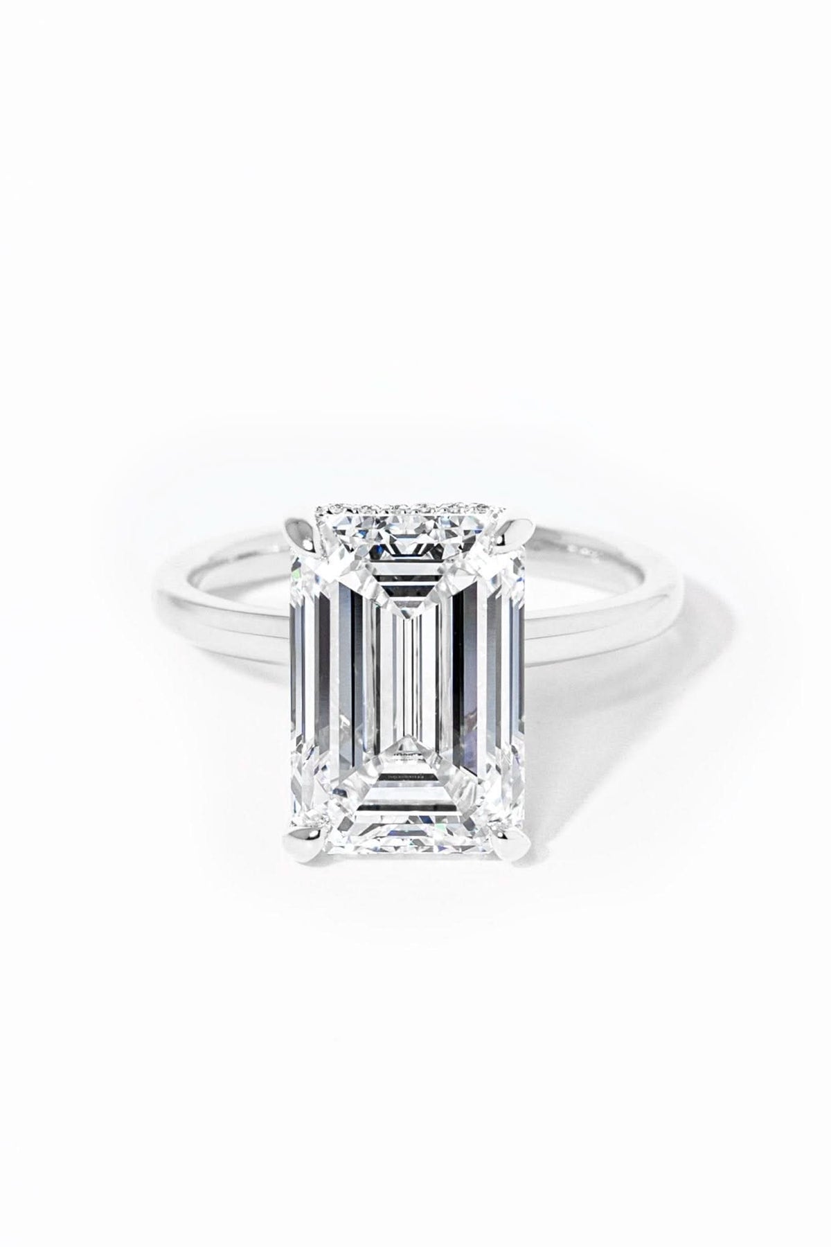 Stephanie Emerald High Polish - PBD Engagement Rings