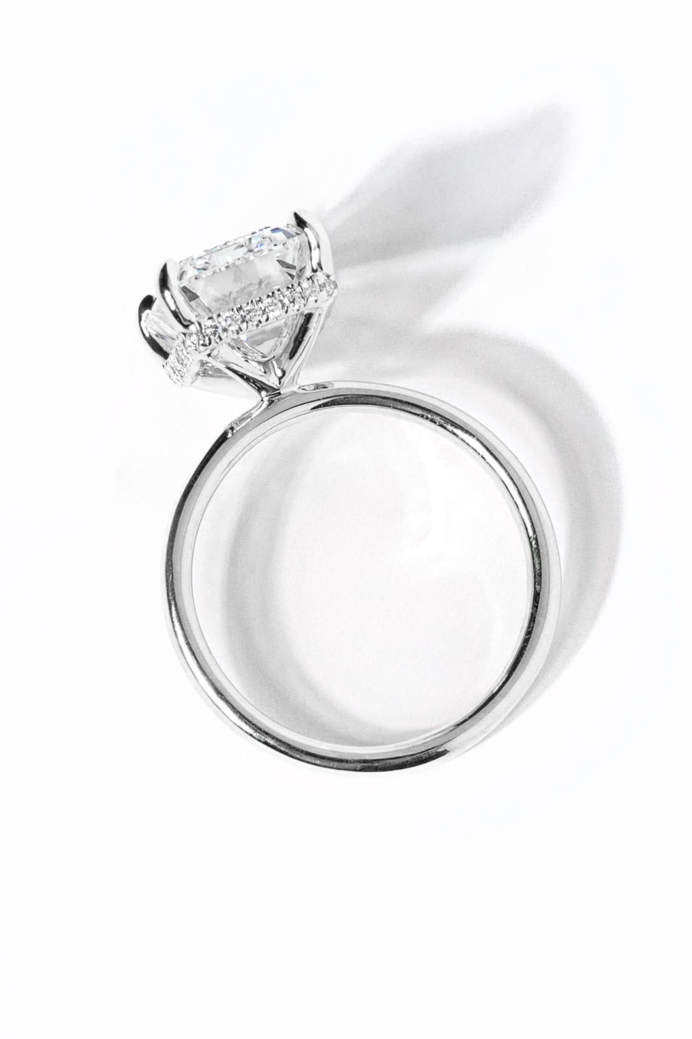 Stephanie Emerald High Polish - PBD Engagement Rings