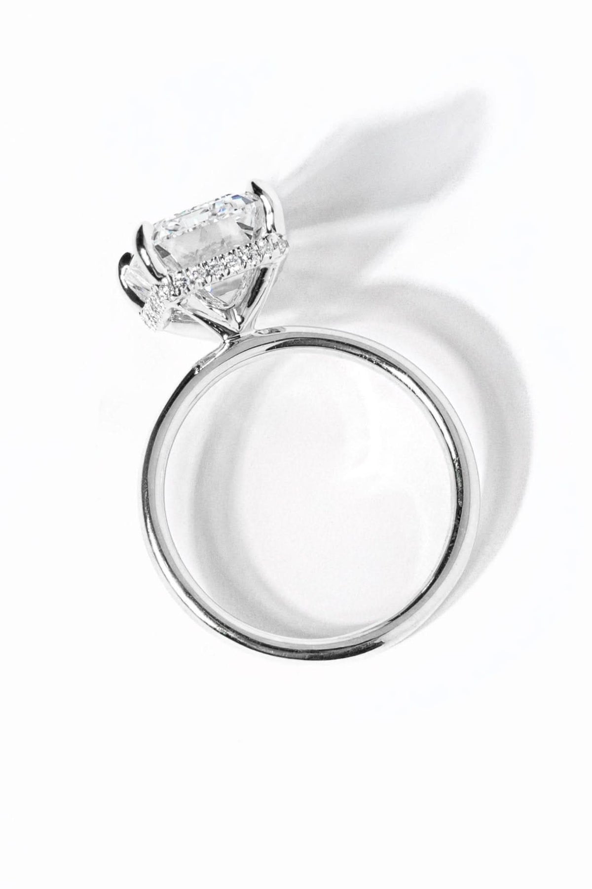 Stephanie Emerald High Polish - PBD Engagement Rings