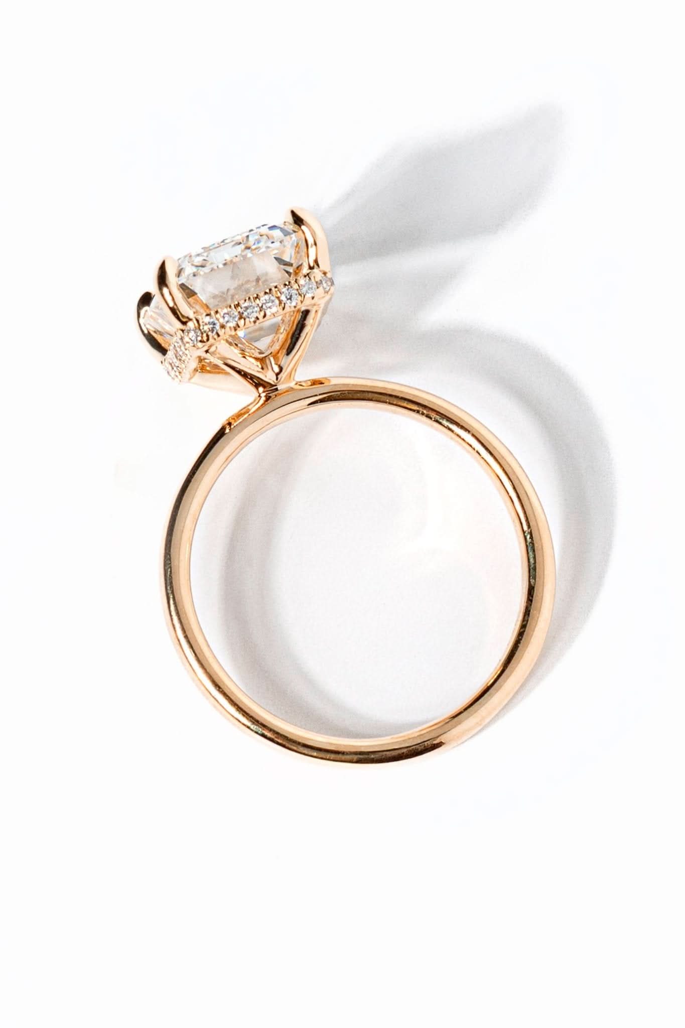 Stephanie Emerald High Polish - PBD Engagement Rings