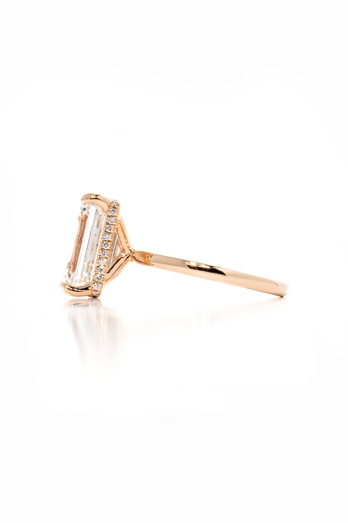 Stephanie Emerald High Polish - PBD Engagement Rings