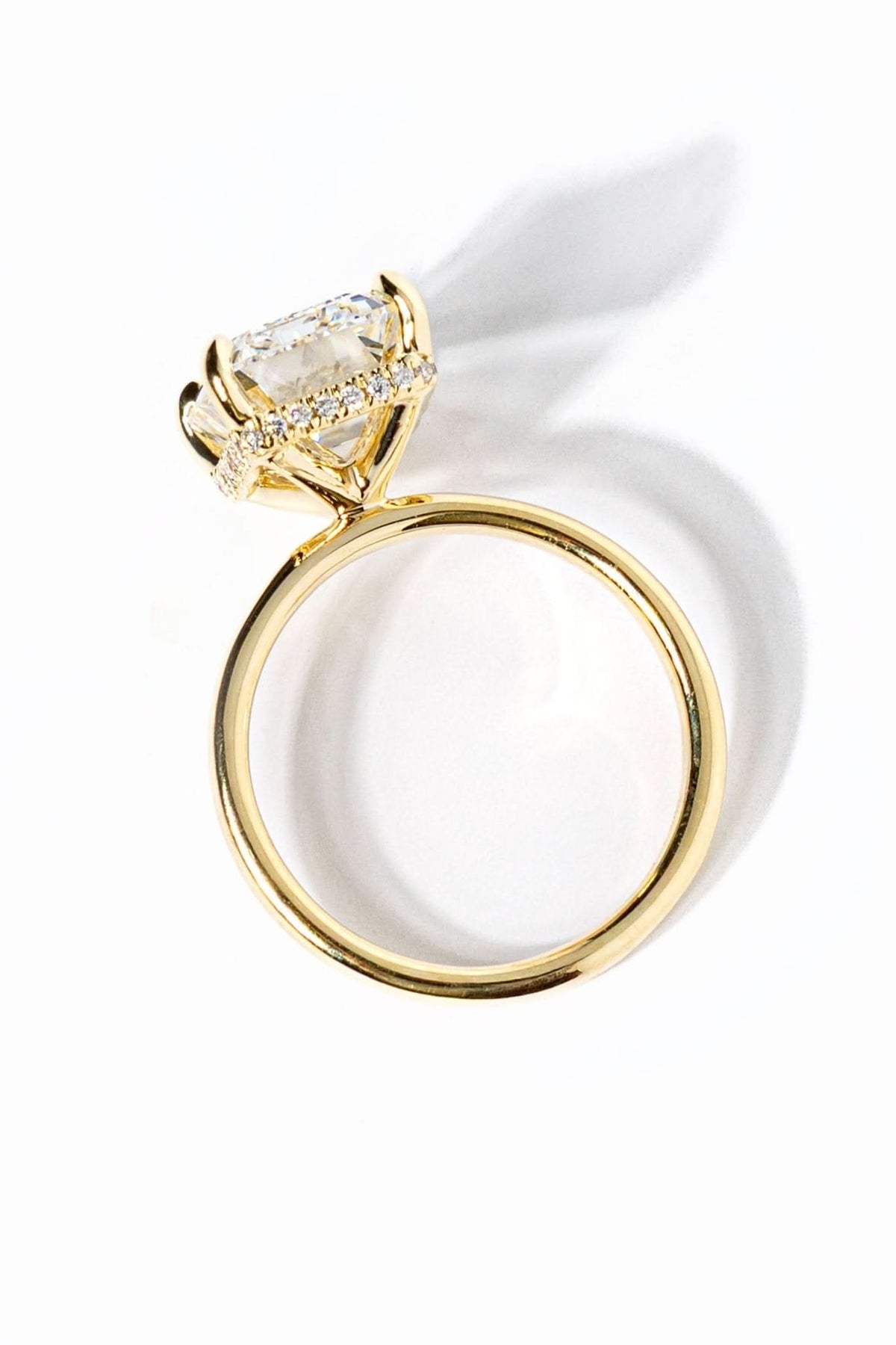 Stephanie Emerald High Polish - PBD Engagement Rings