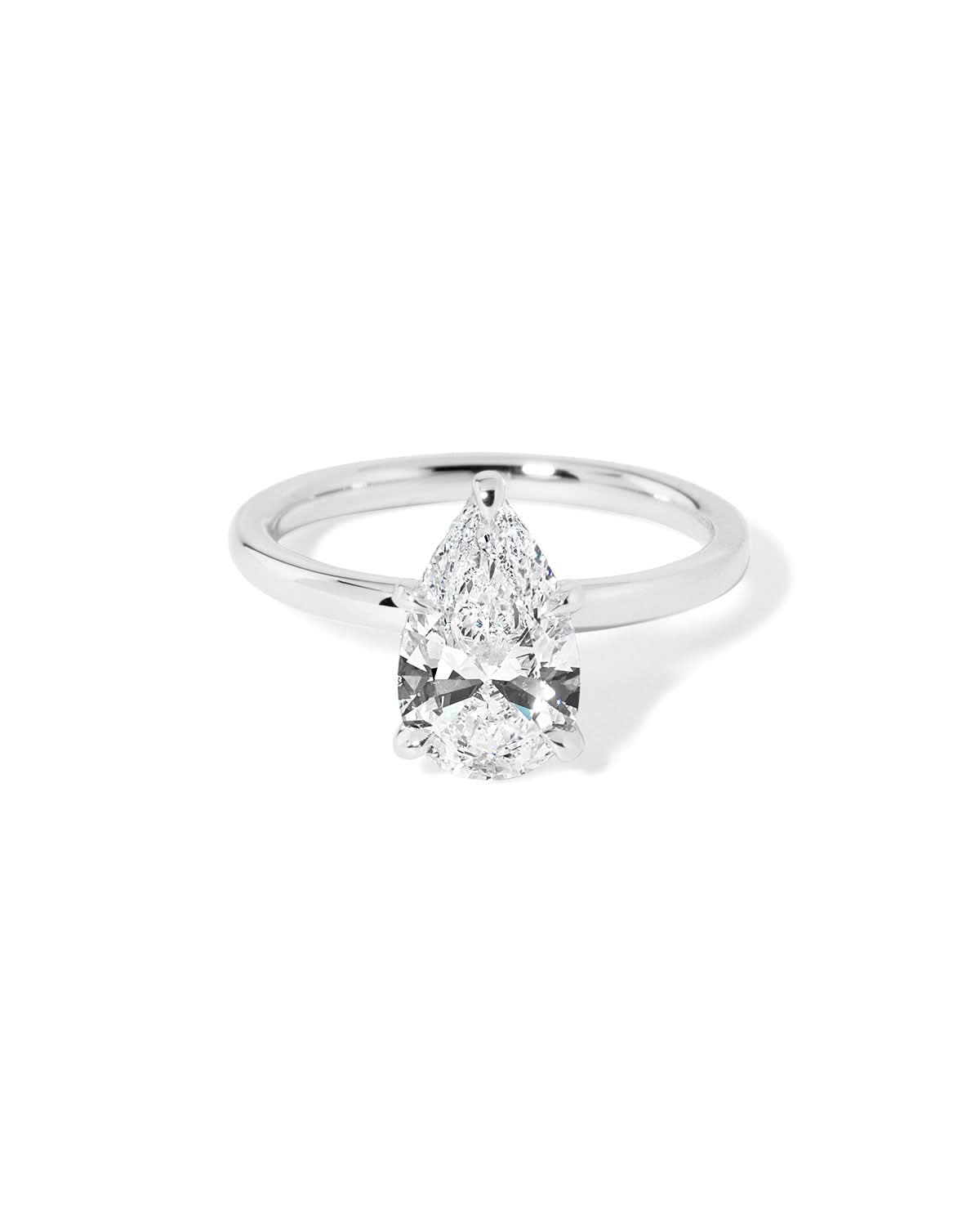 Stephanie Pear High Polish - PBD Engagement Rings