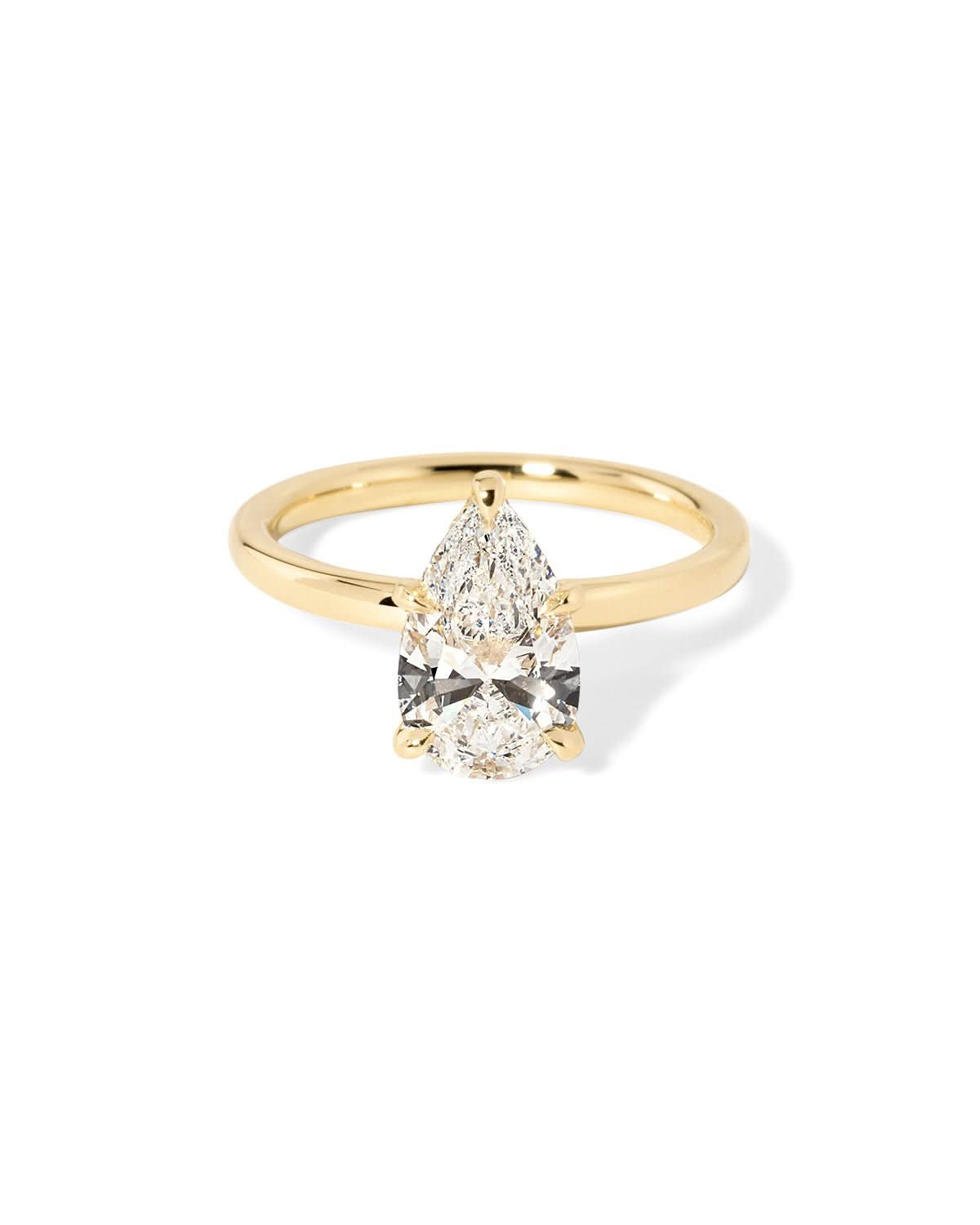 Stephanie Pear High Polish - PBD Engagement Rings