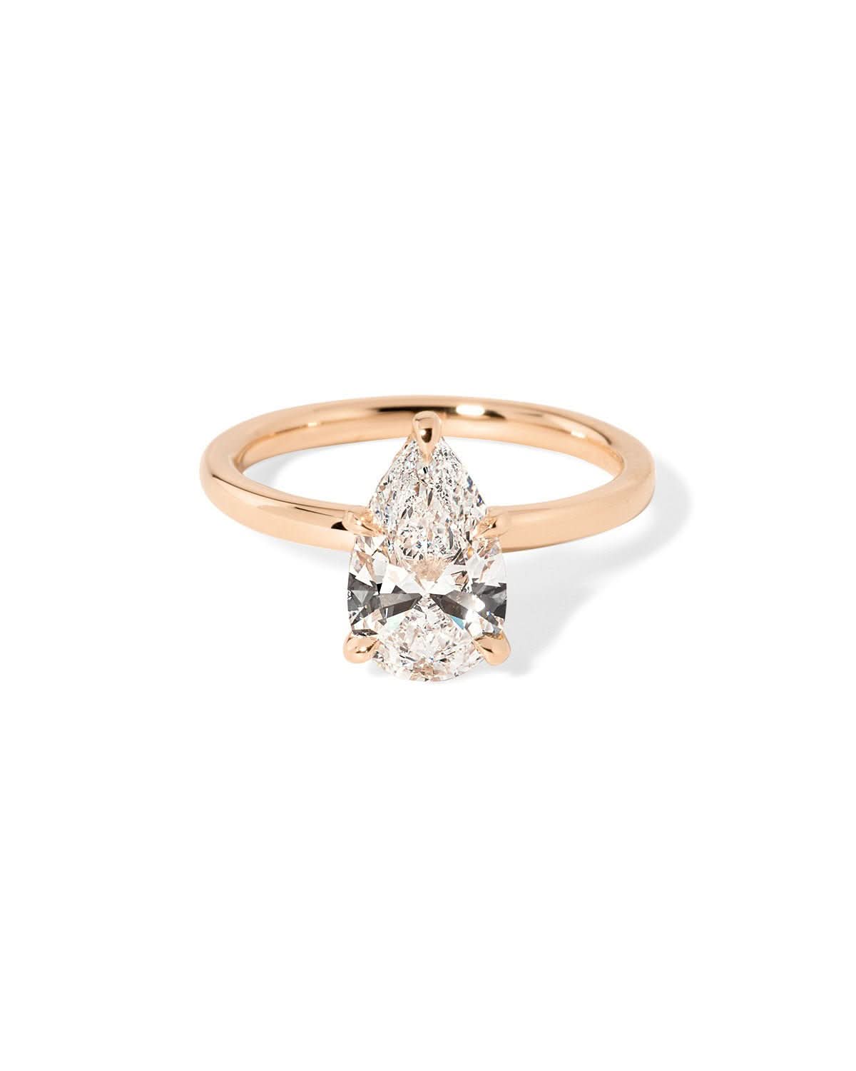 Stephanie Pear High Polish - PBD Engagement Rings