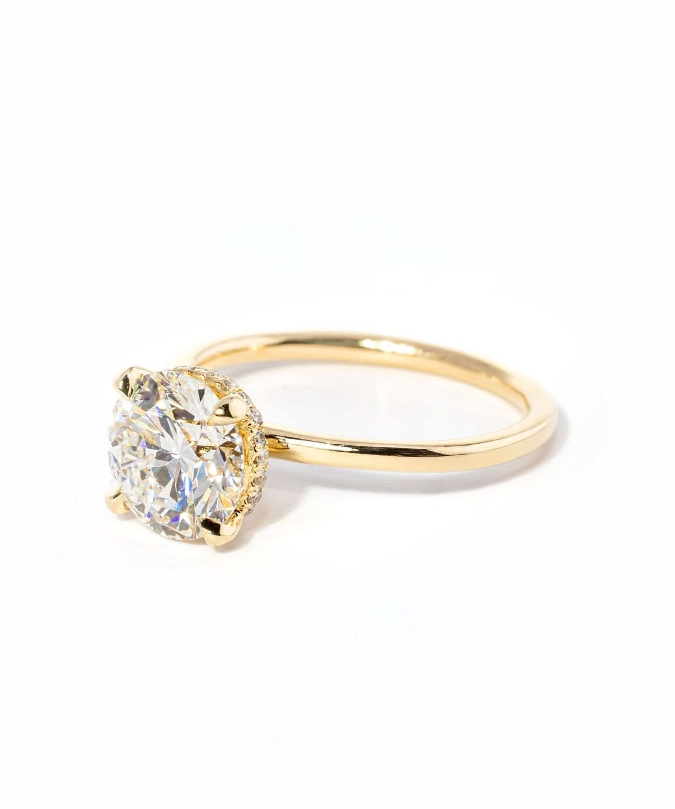 Stephanie Round High Polish - PBD Engagement Rings