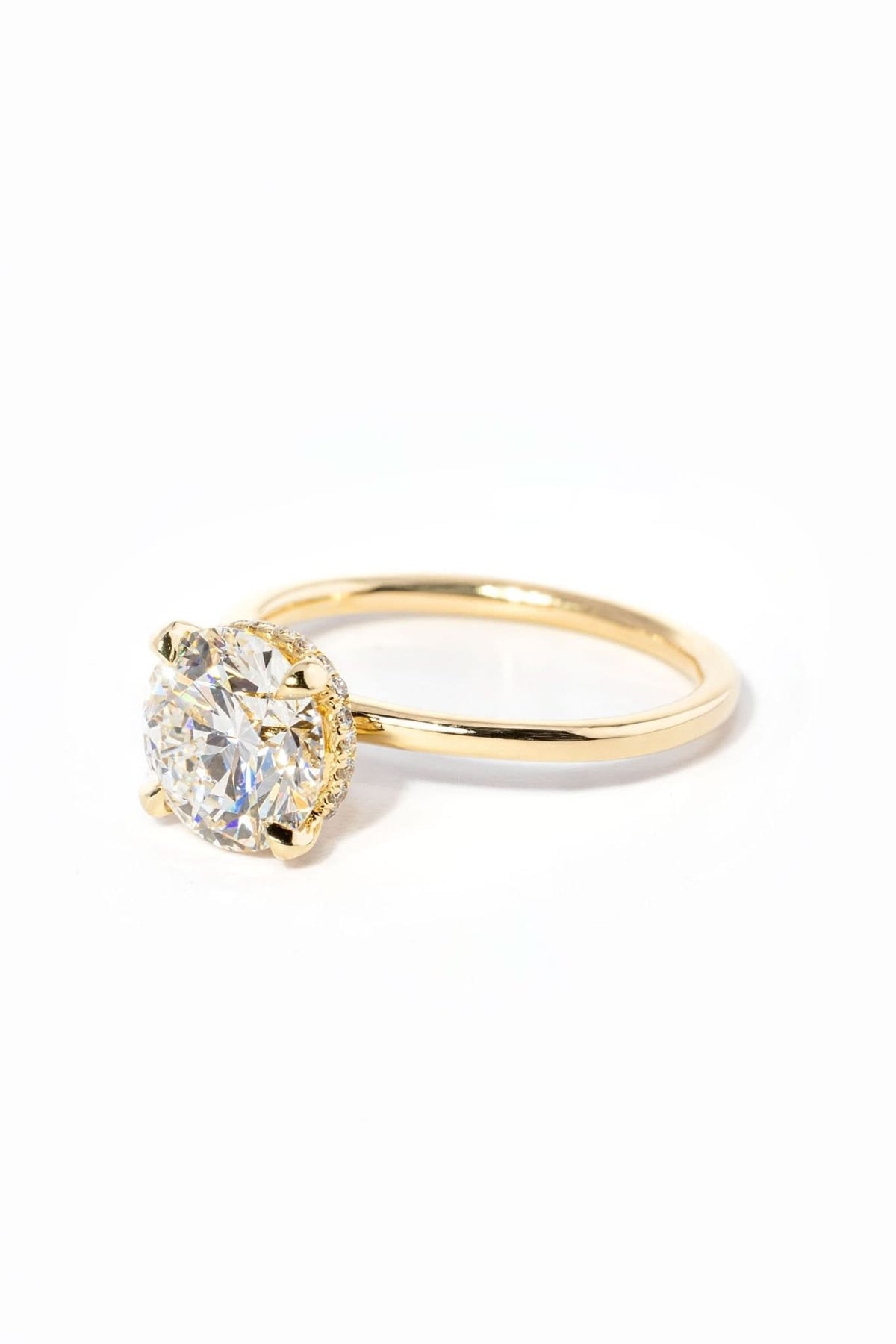 Stephanie Round High Polish - PBD Engagement Rings