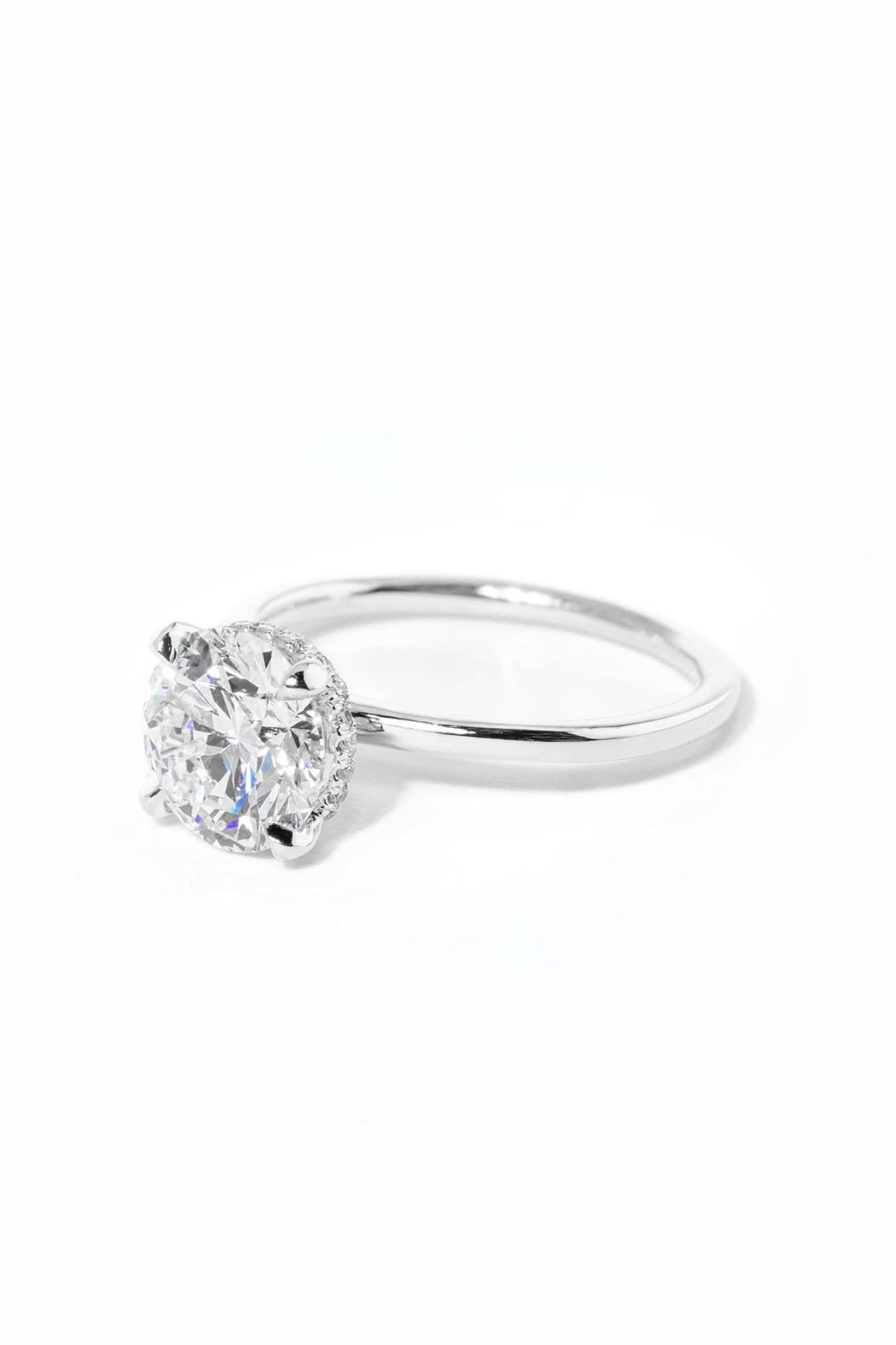 Stephanie Round High Polish - PBD Engagement Rings