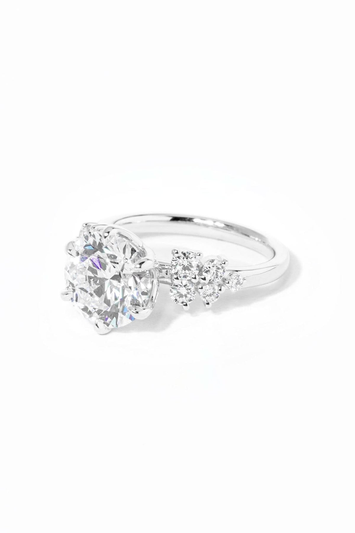 Supernova Round - PBD Engagement Rings