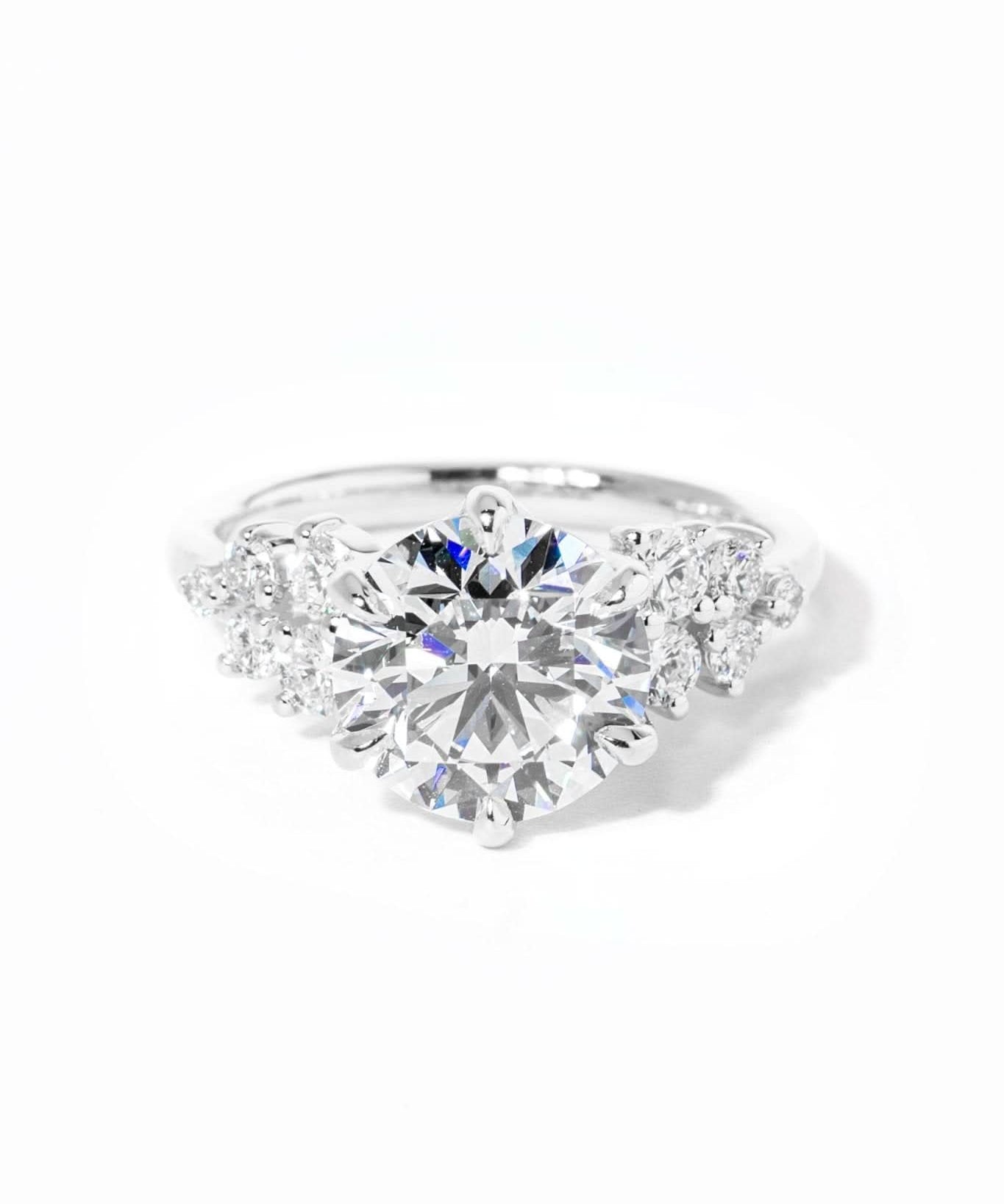 Supernova Round - PBD Engagement Rings