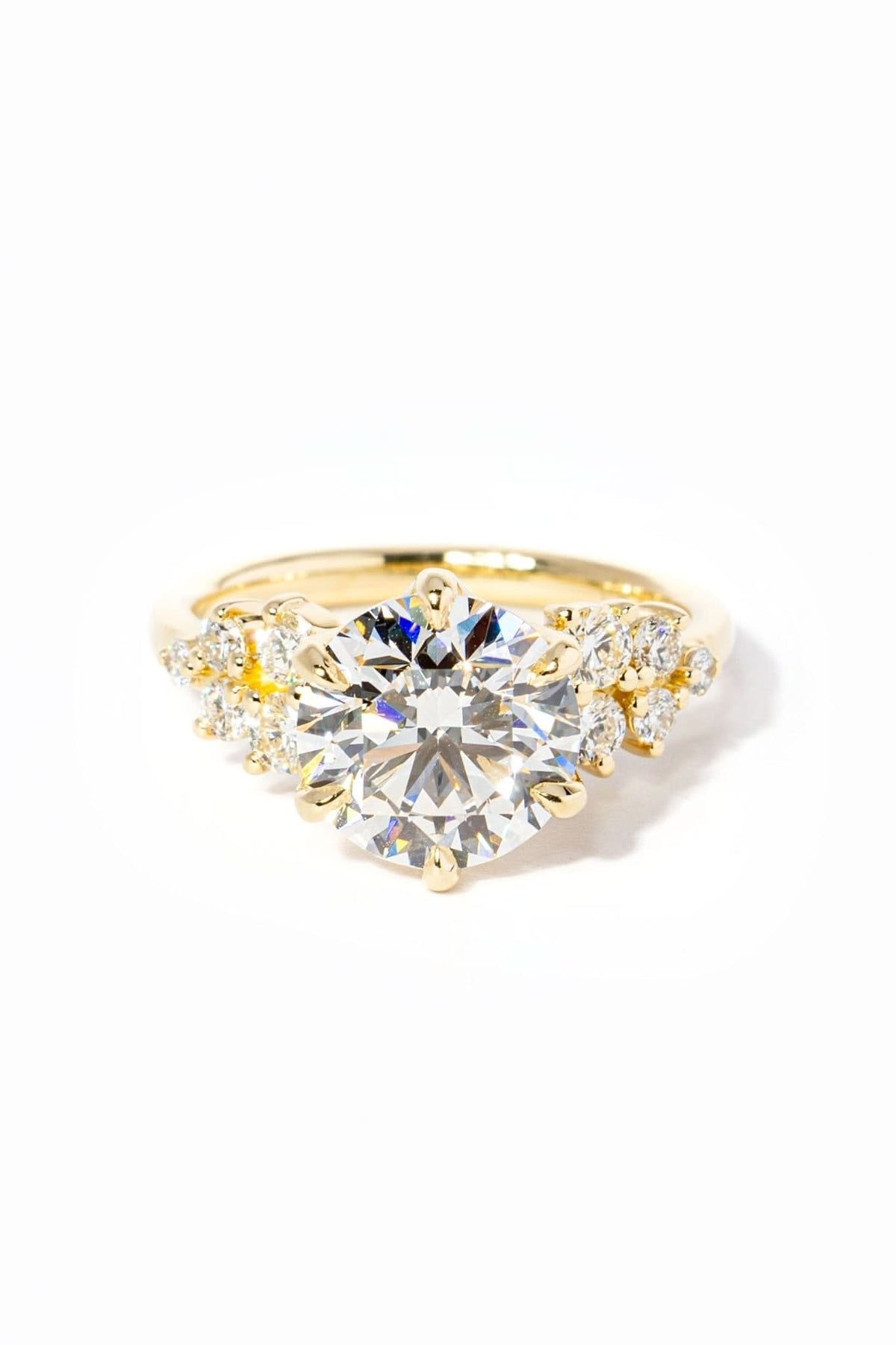 Supernova Round - PBD Engagement Rings