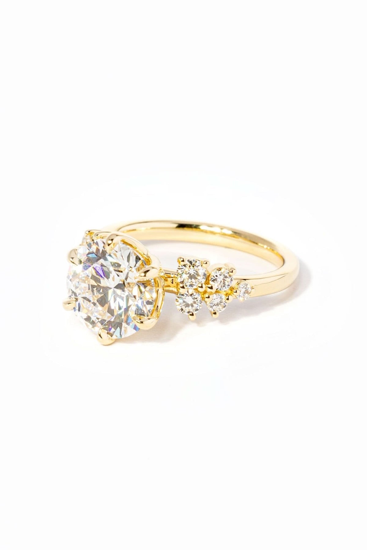 Supernova Round - PBD Engagement Rings