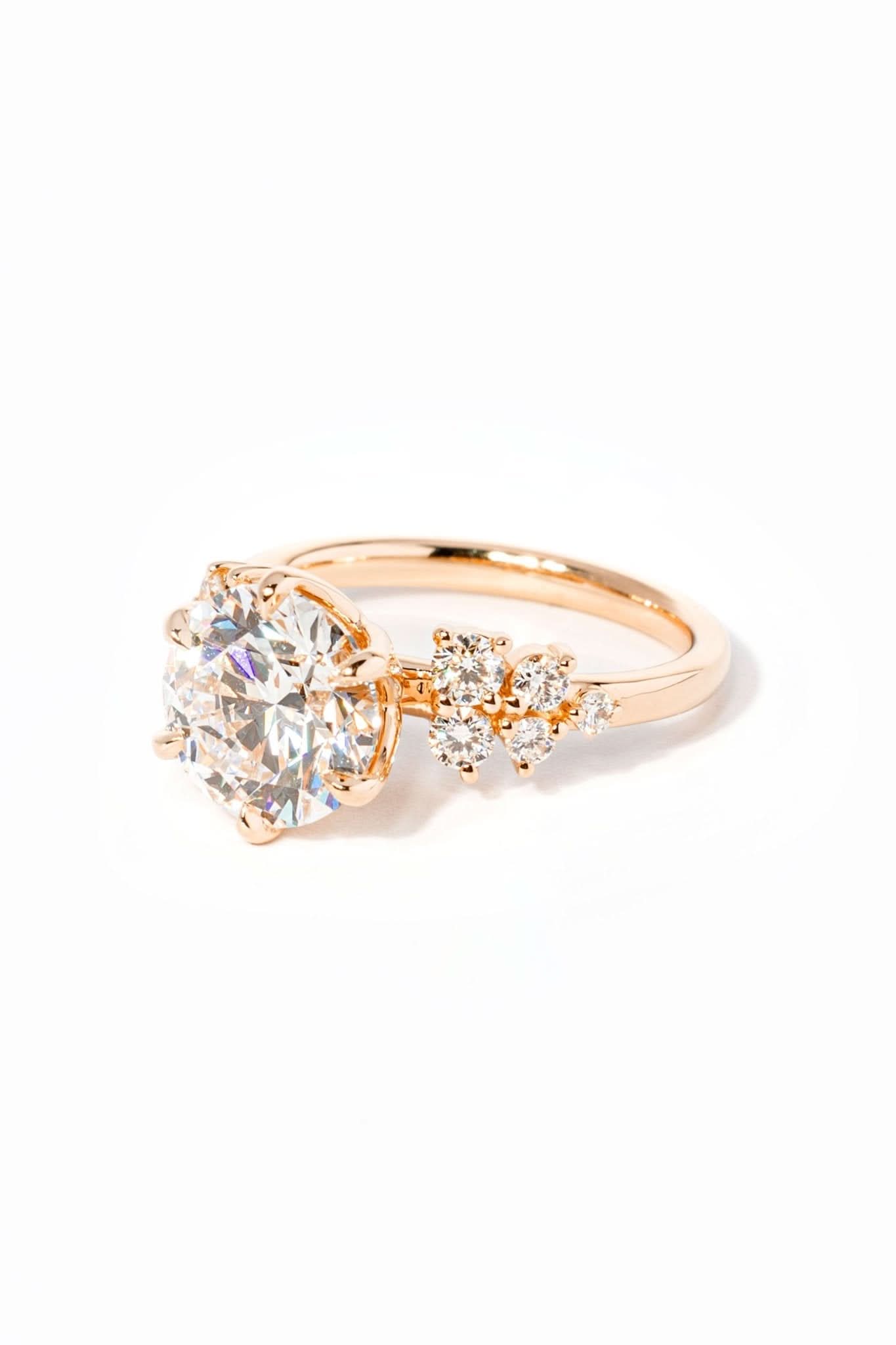 Supernova Round - PBD Engagement Rings