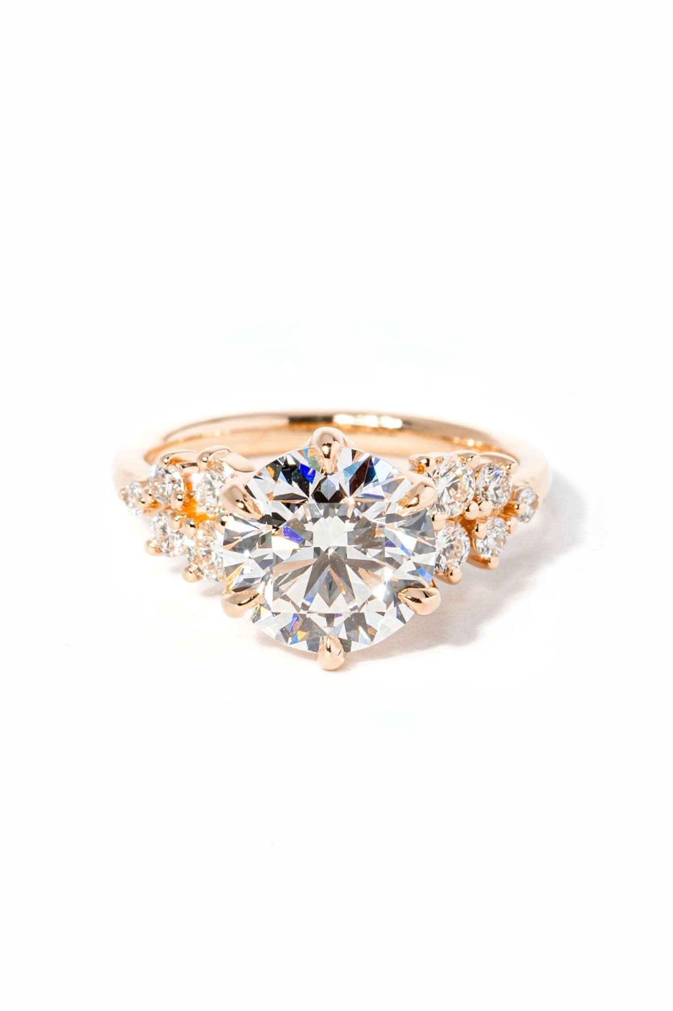 Supernova Round - PBD Engagement Rings