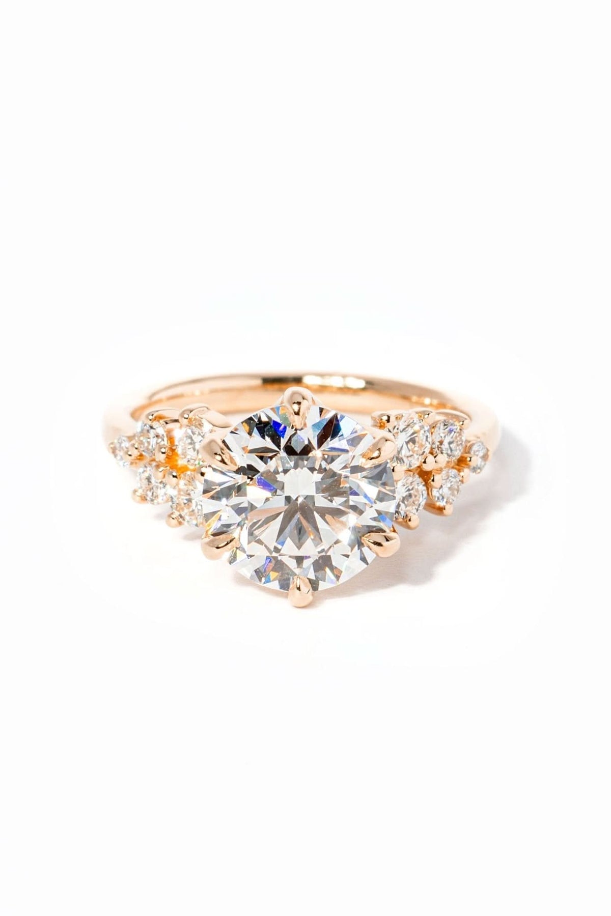 Supernova Round - PBD Engagement Rings