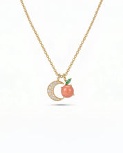 The Moon Peach Necklace - PBD Necklaces