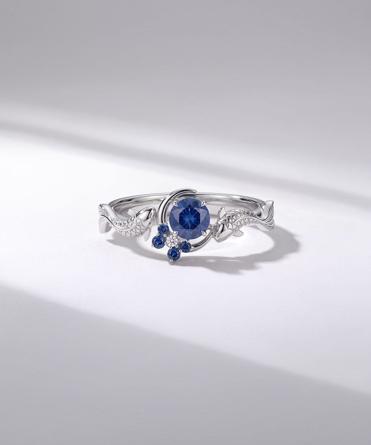 The Moonlit Koi Ring - PBD Engagement Rings