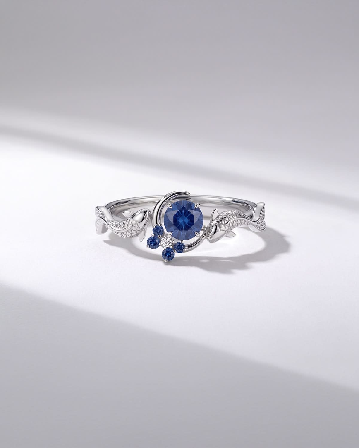 The Moonlit Koi Ring - PBD Engagement Rings