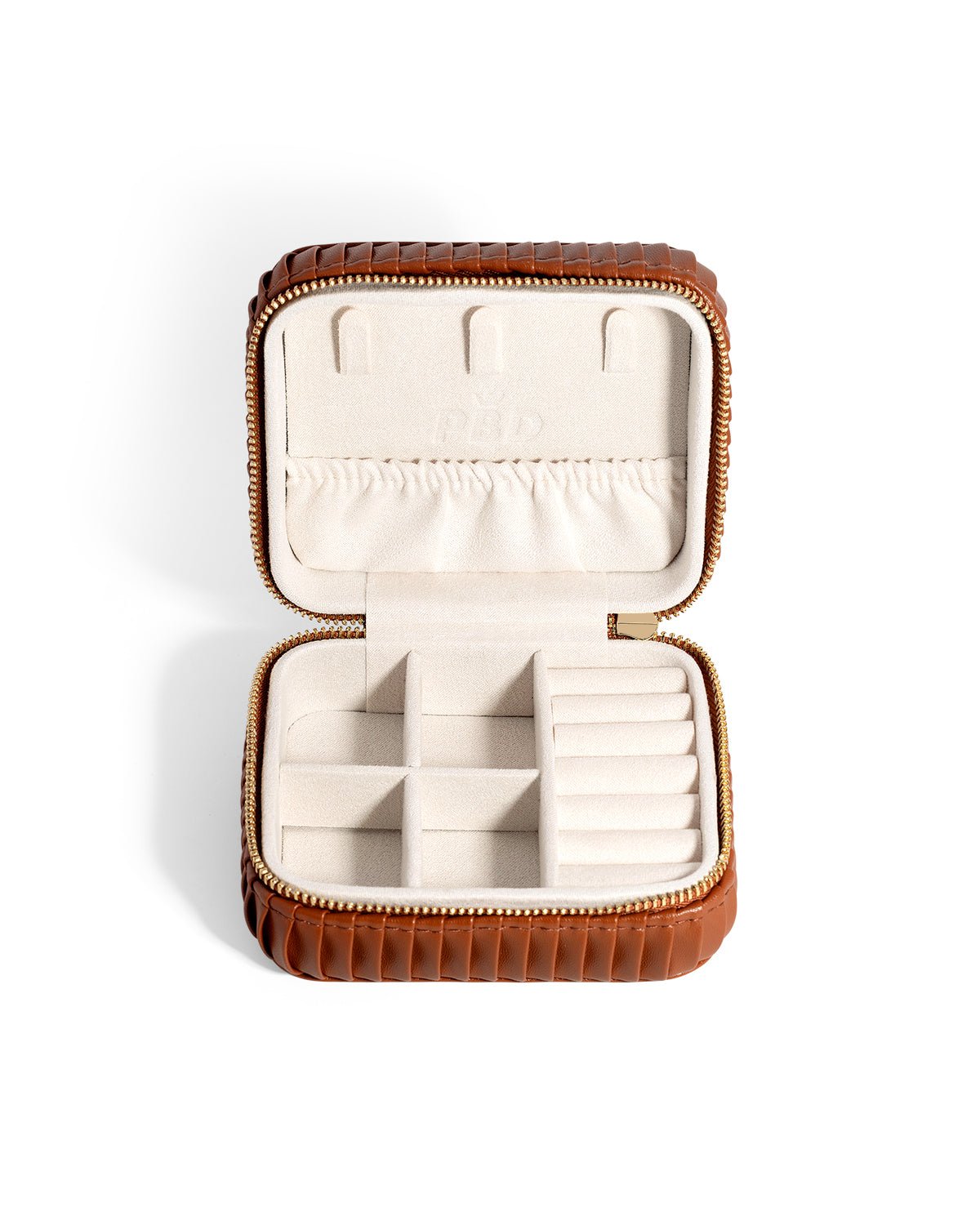 The Travel Case Saddle Brown - PBD Ring Box