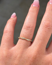 Tight Braid Diamonds Pave Band Yellow Gold - PBD Rings