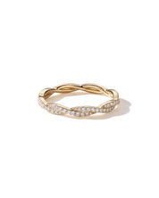 Tight Braid Diamonds Pave Band Yellow Gold - PBD Rings