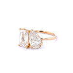 Toi et Moi Kayla High Polish Engagement Rings Princess Bride Diamonds 