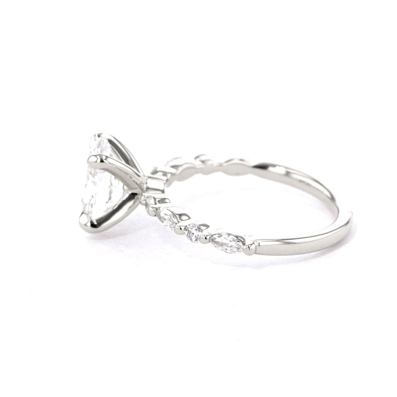 Tori Oval lab diamond engagement ring by Princess Bride Diamonds