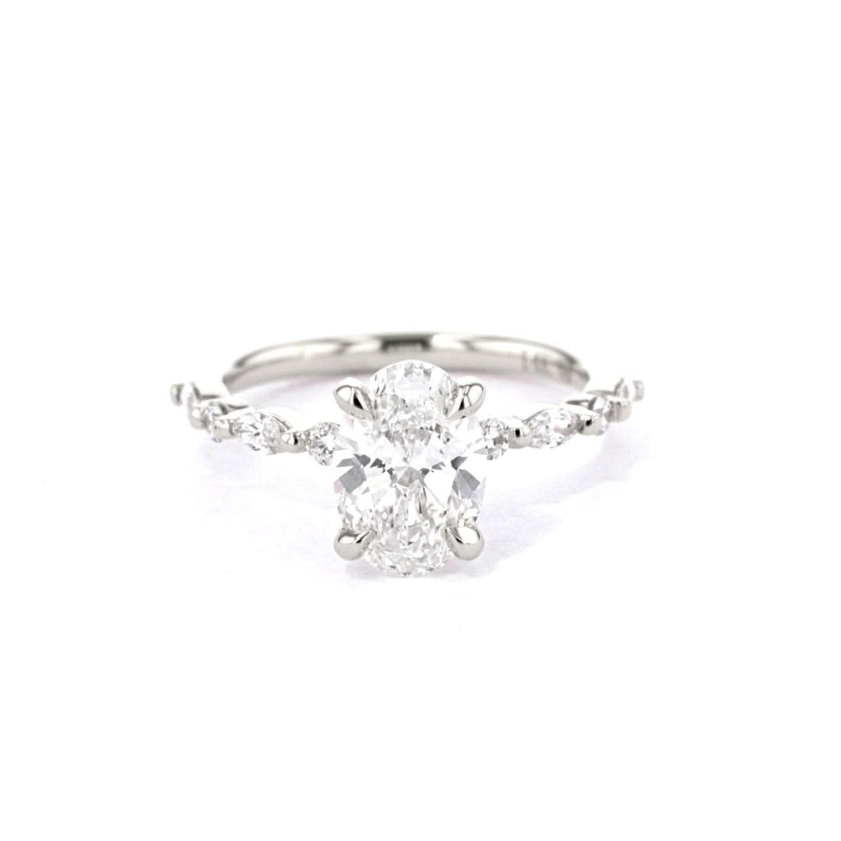Tori Oval lab diamond engagement ring by Princess Bride Diamonds