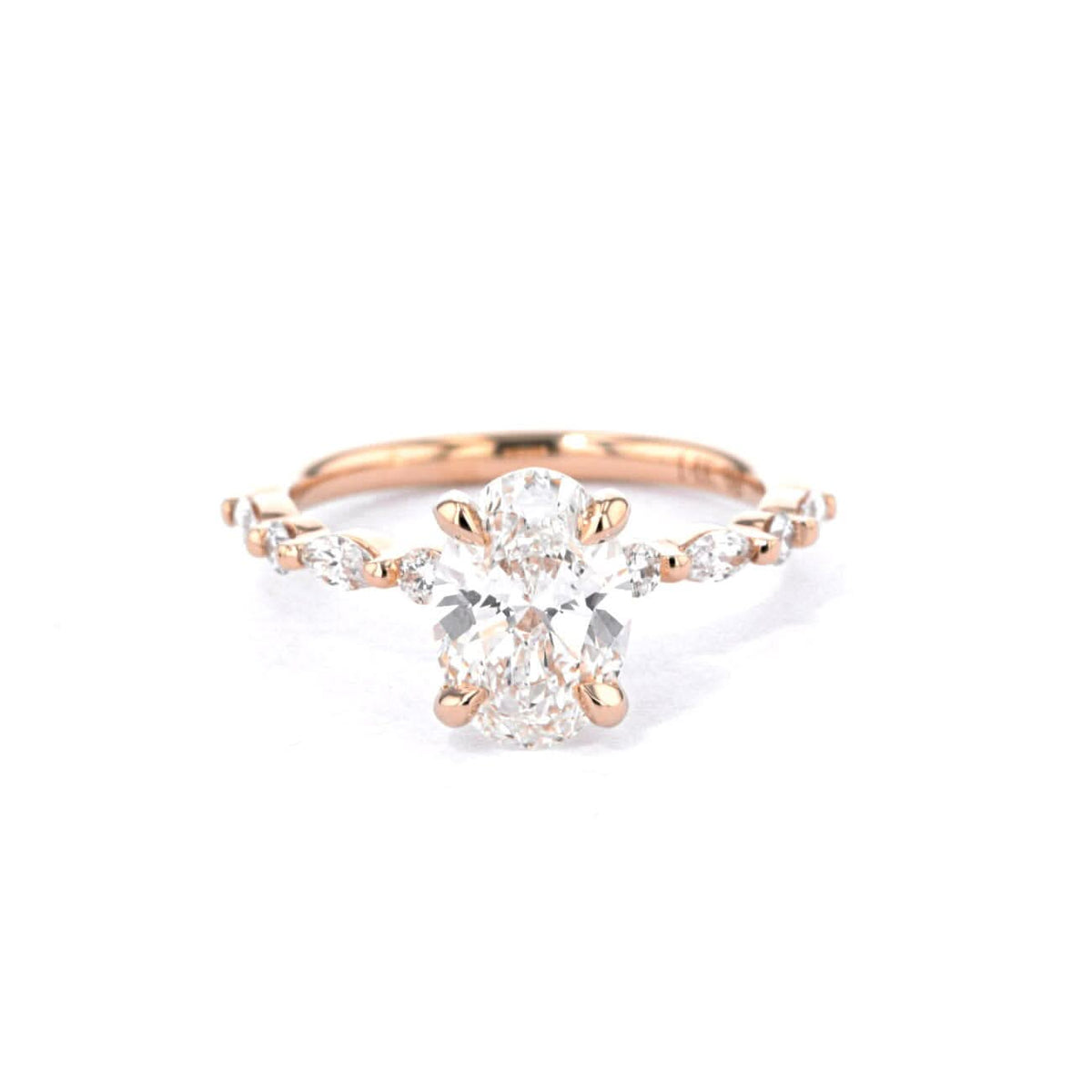 Tori Oval lab diamond engagement ring by Princess Bride Diamonds