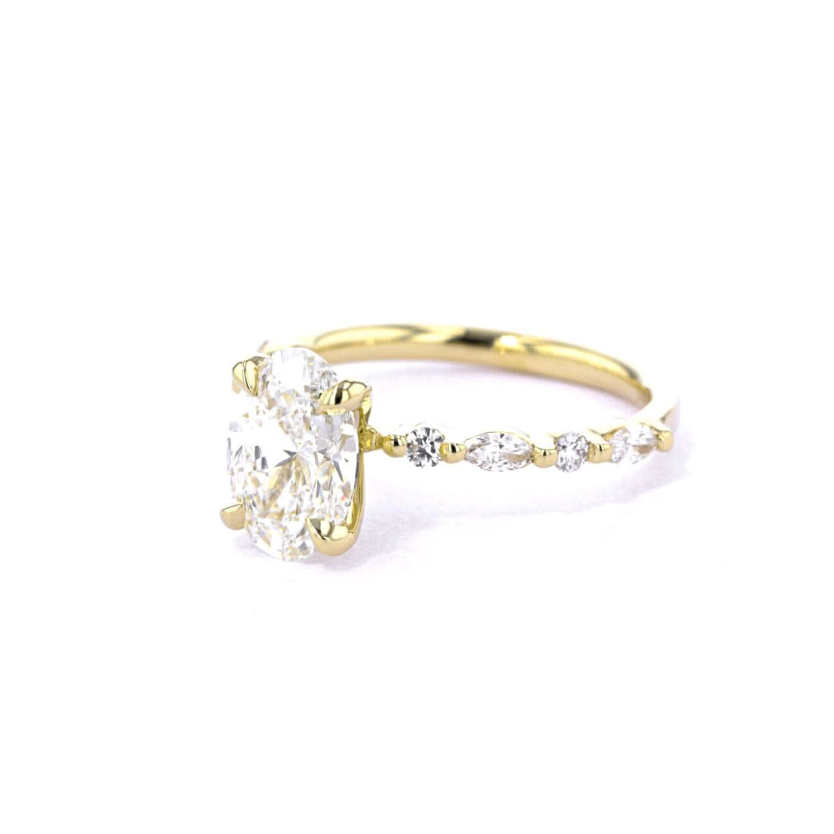 Tori Oval lab diamond engagement ring by Princess Bride Diamonds