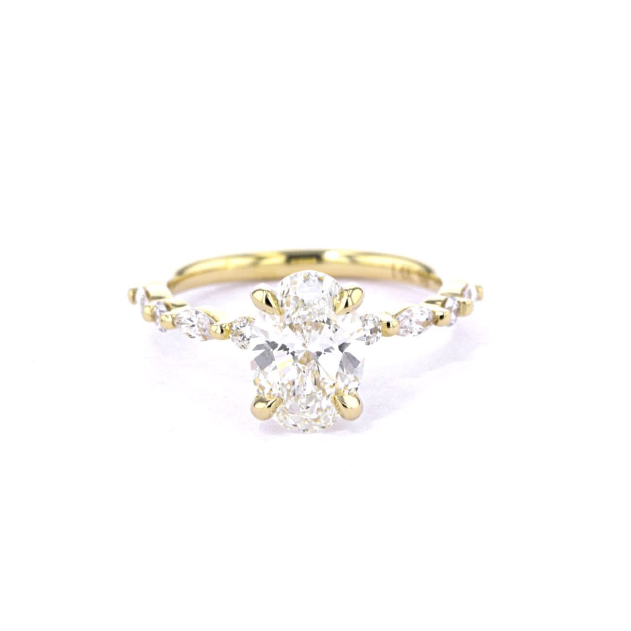 Tori Oval lab diamond engagement ring by Princess Bride Diamonds