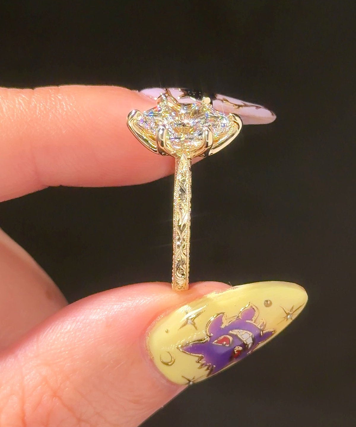 Victoria Dutch Marquise Hand Engraved - PBD Engagement Rings