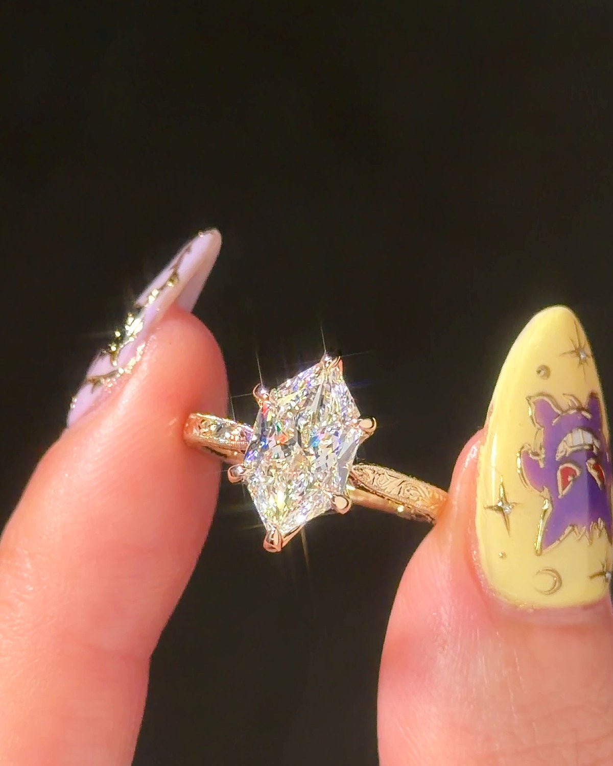 Victoria Dutch Marquise Hand Engraved - PBD Engagement Rings